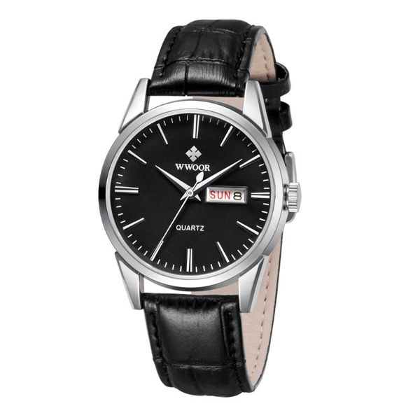wwoor fashion watch unique design sport quartz men watches leather strap business date wrist watch montre homme, Slivery;brown
wwoor fashion watch unique design sport quartz men watches leather strap business date wrist watch montre homme, Slivery;brown