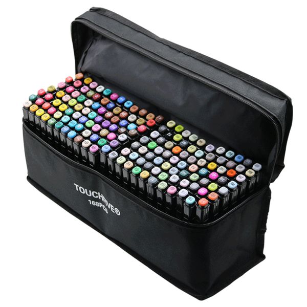 168 color art markers set dual headed artist sketch oily alcohol based markers for animation manga writing arts crafts supplies
168 color art markers set dual headed artist sketch oily alcohol based markers for animation manga writing arts crafts supplies