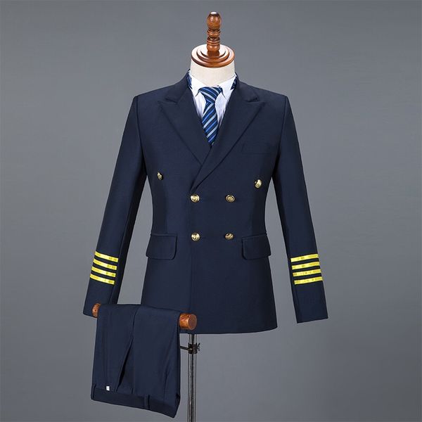 2019 brand blue men suits fashion pilot suit blazers business wedding male tuxedo, White;black
2019 brand blue men suits fashion pilot suit blazers business wedding male tuxedo, White;black