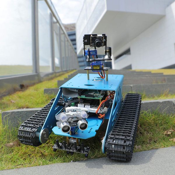 tracked tank smart robotic kit bluetooth video program electronic toy diy self-balance car robot kit with raspberry 4b(1/2/4g
tracked tank smart robotic kit bluetooth video program electronic toy diy self-balance car robot kit with raspberry 4b(1/2/4g