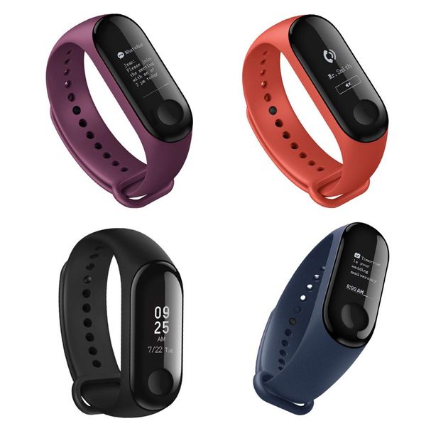 4m 4pcs band 3 oled screen smart sports bracelet tracker heart rate monitor, Slivery;brown
4m 4pcs band 3 oled screen smart sports bracelet tracker heart rate monitor, Slivery;brown