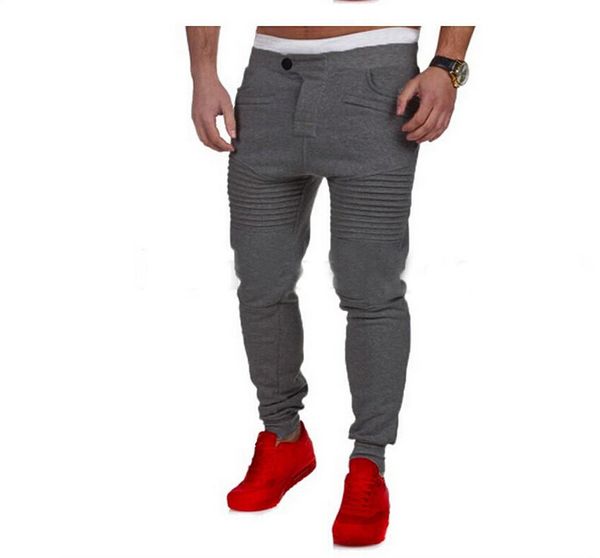 men's pants arrived men joggers stretchy slim pleated sweatpants skinny tracksuit bottoms trousers, Black
men's pants arrived men joggers stretchy slim pleated sweatpants skinny tracksuit bottoms trousers, Black