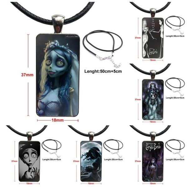 for women tim burton's corpse bride necklace with steel plated glass cabochon choker long pendant rectangle necklace, Silver
for women tim burton's corpse bride necklace with steel plated glass cabochon choker long pendant rectangle necklace, Silver