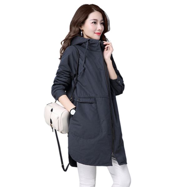 2019 large size cotton jacket female long korean slim autumn winter coat new casual loose parkas cotton clothing for women 3xl, Black
2019 large size cotton jacket female long korean slim autumn winter coat new casual loose parkas cotton clothing for women 3xl, Black