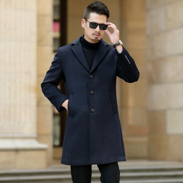 2019 autumn winter men casual coat thicken woolen trench coat business male solid classic overcoat medium long jackets, Black;brown
2019 autumn winter men casual coat thicken woolen trench coat business male solid classic overcoat medium long jackets, Black;brown
