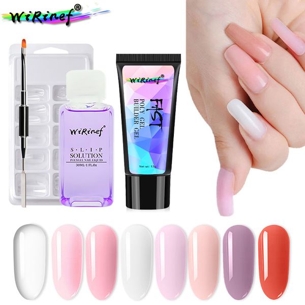 wirinef poly gel kits nail art clear color nail tip form crystal uv gel polygel slice brush manicure tool set, Red;pink
wirinef poly gel kits nail art clear color nail tip form crystal uv gel polygel slice brush manicure tool set, Red;pink