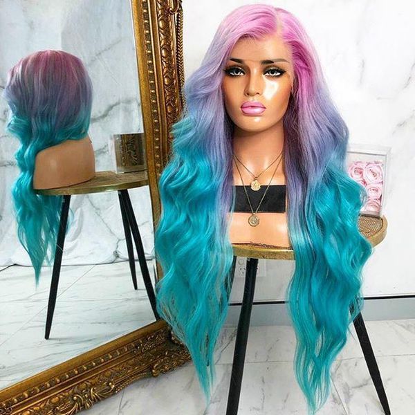 fashion wigs colorful pink and green gradient long curly hair cosplay wig for chic girls synthetic chemical fiber wig, Black
fashion wigs colorful pink and green gradient long curly hair cosplay wig for chic girls synthetic chemical fiber wig, Black