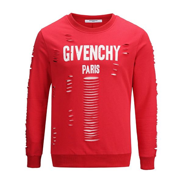 new 18ss luxury paris brand men women long sleeve sweatshirt classic fashion broken hole pullover hooded sweater outdoor sweatshirt, Blue;black
new 18ss luxury paris brand men women long sleeve sweatshirt classic fashion broken hole pullover hooded sweater outdoor sweatshirt, Blue;black