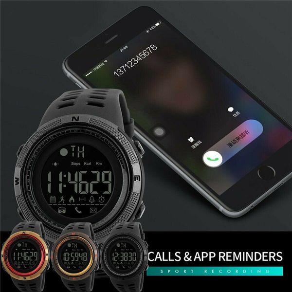 2019 skmei men's tactical smart watch bluetooth digital sports wrist watch waterproof
2019 skmei men's tactical smart watch bluetooth digital sports wrist watch waterproof