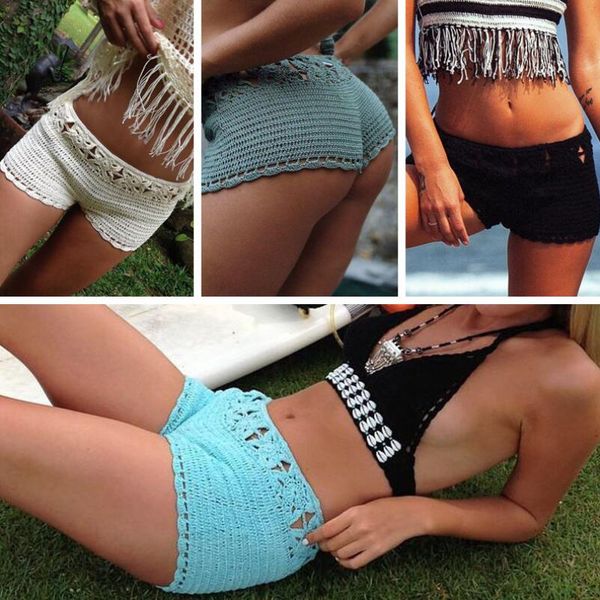 2018 summer women pants stretch waist beach hollow swimsuit shorts crocheted solid bathing suits lace up
2018 summer women pants stretch waist beach hollow swimsuit shorts crocheted solid bathing suits lace up