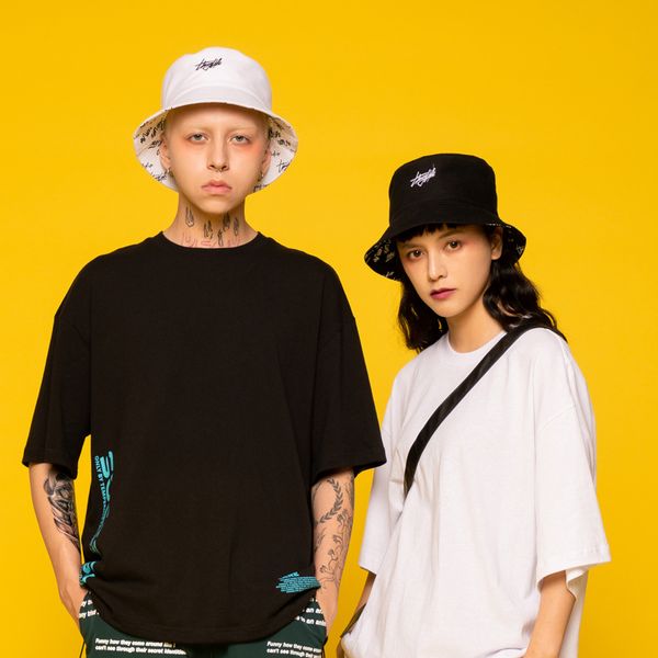 dcebey 2020 new fashion summer reversible black white letter design uv protection round sunscreen fisherman cap
dcebey 2020 new fashion summer reversible black white letter design uv protection round sunscreen fisherman cap