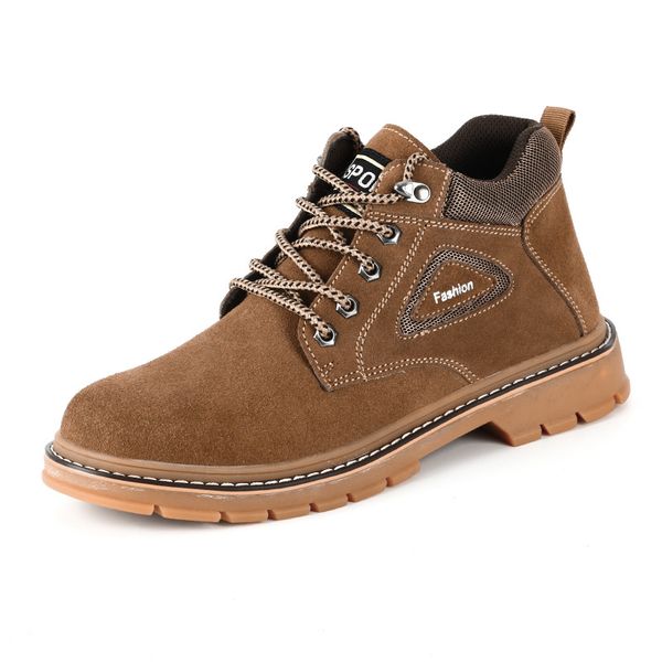 new fashion men large size steel toe covers work safety boots cow suede leather worker shoes platform security ankle bota sapato, Black
new fashion men large size steel toe covers work safety boots cow suede leather worker shoes platform security ankle bota sapato, Black