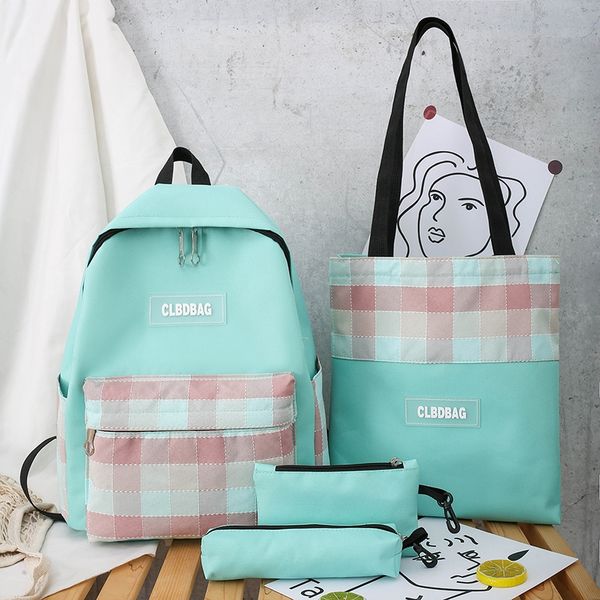 forest lovely girl backpack set of four casual fashion plaid tutorial bag canvas bag
forest lovely girl backpack set of four casual fashion plaid tutorial bag canvas bag
