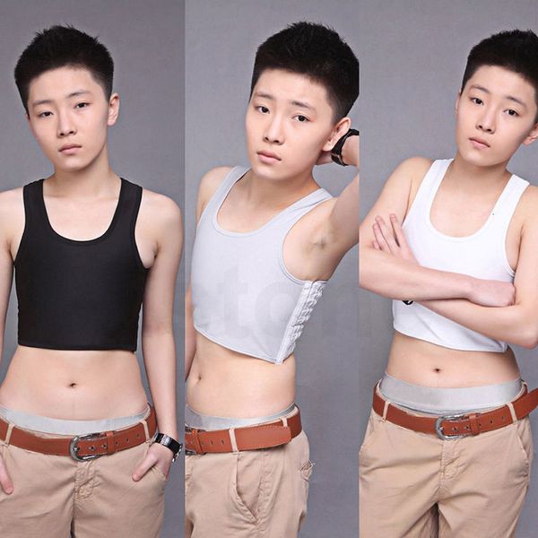 crop top грудь короткие груди жилет дышащий пряжка binder trans лесбийская tomboy футболка tops women костюм хорошее качество, White
crop top грудь короткие груди жилет дышащий пряжка binder trans лесбийская tomboy футболка tops women костюм хорошее качество, White