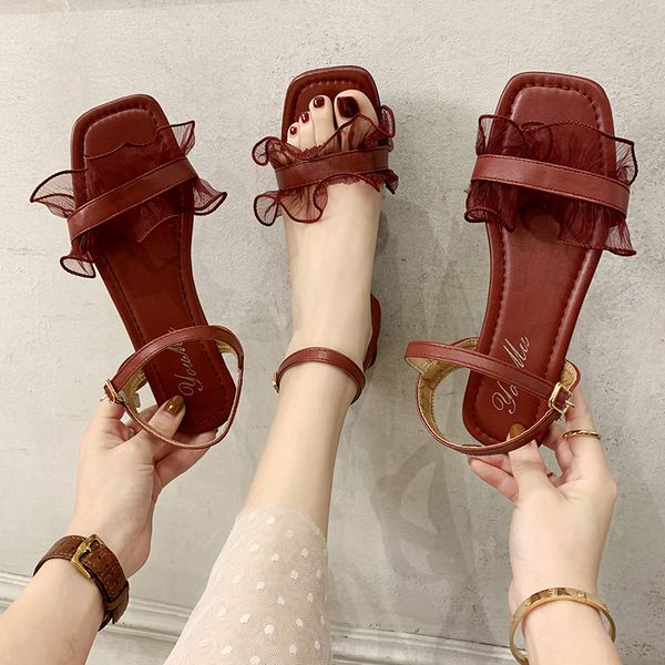 clear heels 2020 sandals flat summer shoes woman suit female beige all-match women's flower fashion comfort block low heeled, Black
clear heels 2020 sandals flat summer shoes woman suit female beige all-match women's flower fashion comfort block low heeled, Black