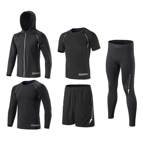 2019 new 5pcs kids running sets sportswear youth basketball gym sport kit clothing fitness shorts tennis shirts leggings jackets, Black;blue
2019 new 5pcs kids running sets sportswear youth basketball gym sport kit clothing fitness shorts tennis shirts leggings jackets, Black;blue