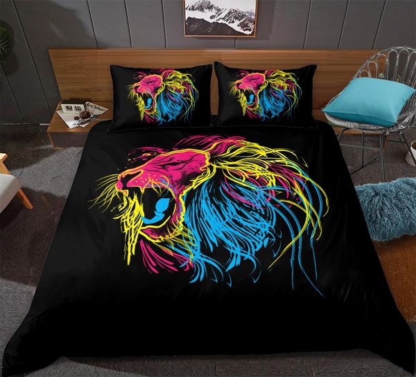 color line lion pattern duvet cover set color animal print bedding set microfiber bedspread 3pcs home textiles
color line lion pattern duvet cover set color animal print bedding set microfiber bedspread 3pcs home textiles