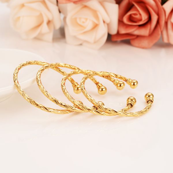 bangrui small bangle for girls/baby gold color charm beads bracelet small jewelry child party gifts, Black
bangrui small bangle for girls/baby gold color charm beads bracelet small jewelry child party gifts, Black