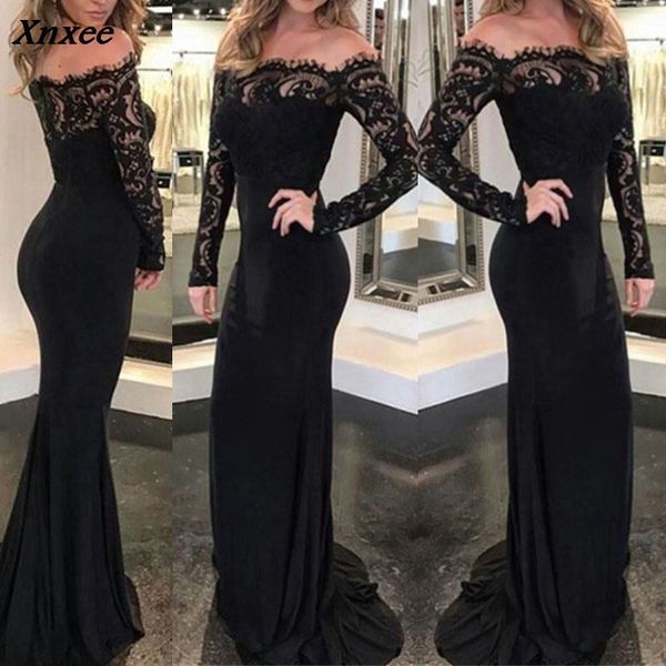 fashion lace spliced autumn women party dress slim long sleeve elegant long maxi dresses women's clothing s l xl xnxee, Black;gray
fashion lace spliced autumn women party dress slim long sleeve elegant long maxi dresses women's clothing s l xl xnxee, Black;gray