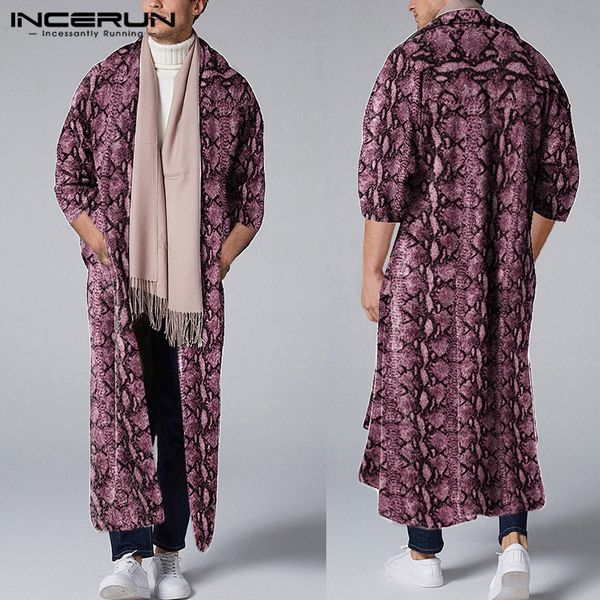 men personality leopard print 3/4 sleeve trench cardigan fashion street trend chic baggy mens casual windbreaker coats incerun 7, Tan;black
men personality leopard print 3/4 sleeve trench cardigan fashion street trend chic baggy mens casual windbreaker coats incerun 7, Tan;black