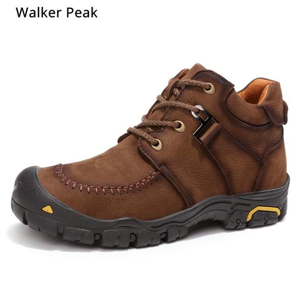 100% genuine leather work boots men super warm winter shoes thicken plush mens snow boots waterproof anti-skidding rubber sole, Black
100% genuine leather work boots men super warm winter shoes thicken plush mens snow boots waterproof anti-skidding rubber sole, Black
