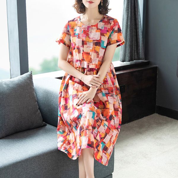 2019 new arrival women silk dress female summer short sleeve v-neck vintage print dresses loose casual plus size vestidos mujer, Black;gray
2019 new arrival women silk dress female summer short sleeve v-neck vintage print dresses loose casual plus size vestidos mujer, Black;gray