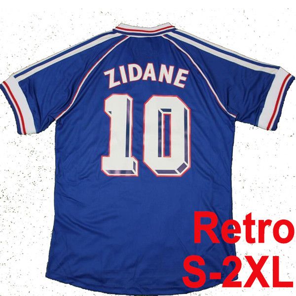 1998 Zidane Retro Francais Soccer Jerseys Djorkaeff 2006 Zidane Vieira Trezeguet Ribery Vintage Football Shirts Maillot de Foot
1998 Zidane Retro Francais Soccer Jerseys Djorkaeff 2006 Zidane Vieira Trezeguet Ribery Vintage Football Shirts Maillot de Foot