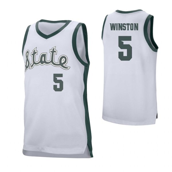 cassius winston #5 men's michigan state spartans green aaron henry #11 white stitched college basketball jersey, Black
cassius winston #5 men's michigan state spartans green aaron henry #11 white stitched college basketball jersey, Black