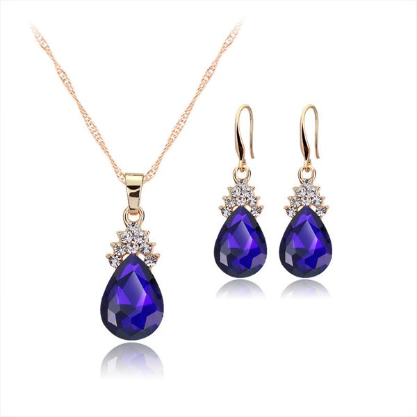 necklace earrings set jewelry for women water drop crystal diamond gold chain necklace set for girls lady fashion wedding jewellery gifts, Silver
necklace earrings set jewelry for women water drop crystal diamond gold chain necklace set for girls lady fashion wedding jewellery gifts, Silver