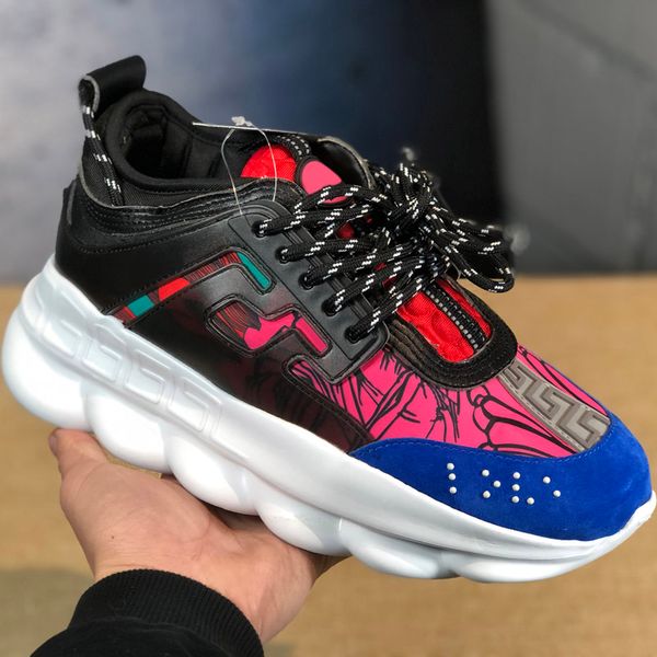 2019 new chain reaction love neaker women men triple black lightweight link embo ed ole de igner luxury ca ual hoe with du t bag
2019 new chain reaction love neaker women men triple black lightweight link embo ed ole de igner luxury ca ual hoe with du t bag