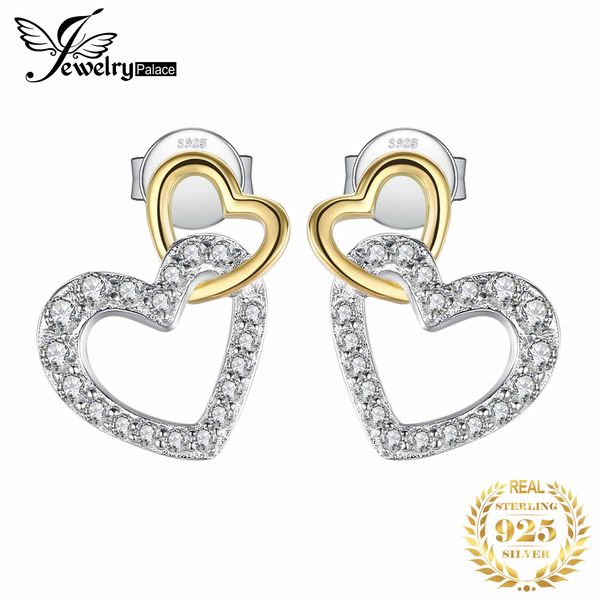 jewelrypalace infinity love heart cz stud earrings 925 sterling silver earrings for women korean earrings fashion jewelry 2020, Golden
jewelrypalace infinity love heart cz stud earrings 925 sterling silver earrings for women korean earrings fashion jewelry 2020, Golden