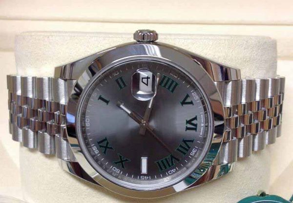 Mens Factory Supplier Top quality Luxury Datejust 41mm Wimbledon Dial Jubilee Bracelet Movement Automatic Movement Men's Sport Watches
Mens Factory Supplier Top quality Luxury Datejust 41mm Wimbledon Dial Jubilee Bracelet Movement Automatic Movement Men's Sport Watches