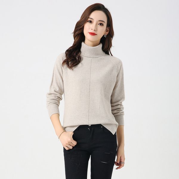 lhzsyy 2019autumn winter new women's 100% pure cashmere sweater trendy warm high lapel bottoming shirt short loose knit pullover, White;black
lhzsyy 2019autumn winter new women's 100% pure cashmere sweater trendy warm high lapel bottoming shirt short loose knit pullover, White;black