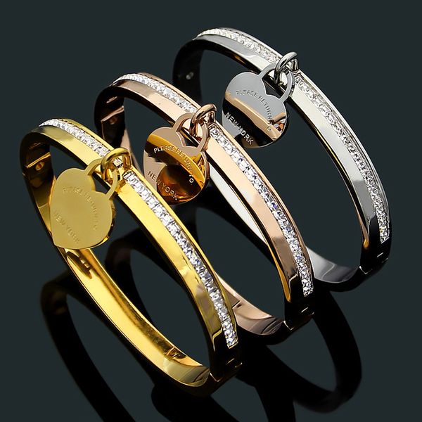 2019 Stainless Steel Fashion Double heart Lover Bracelet Bangle with Crystal for Women love Bracelets Pulseira fine Jewelry
2019 Stainless Steel Fashion Double heart Lover Bracelet Bangle with Crystal for Women love Bracelets Pulseira fine Jewelry