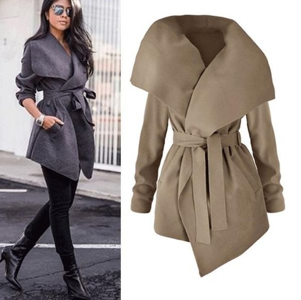 women's trench coats plaid coat women windbreaker 2021 spring fashion clothes adjustable waist high irregular casual, Tan;black
women's trench coats plaid coat women windbreaker 2021 spring fashion clothes adjustable waist high irregular casual, Tan;black