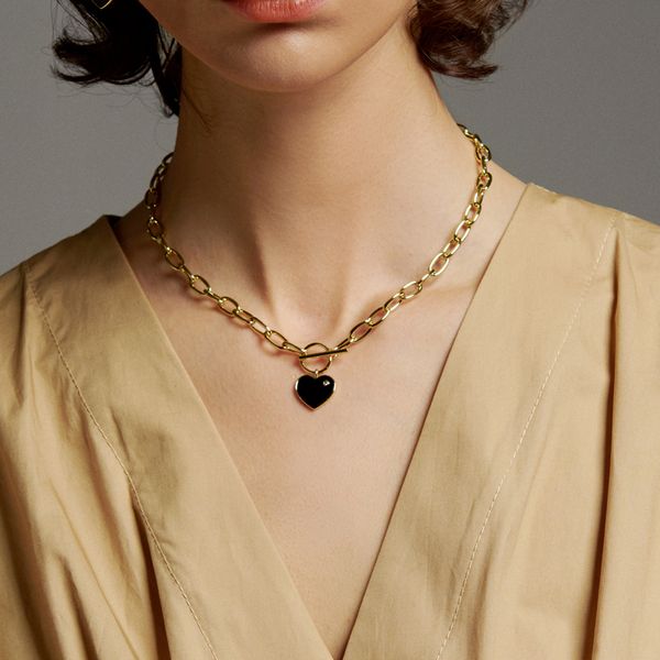 chokers timeless wonder brass black heart toggle choker necklace women jewelry punk gothic kpop cute ins simple trendy 6373, Golden;silver
chokers timeless wonder brass black heart toggle choker necklace women jewelry punk gothic kpop cute ins simple trendy 6373, Golden;silver