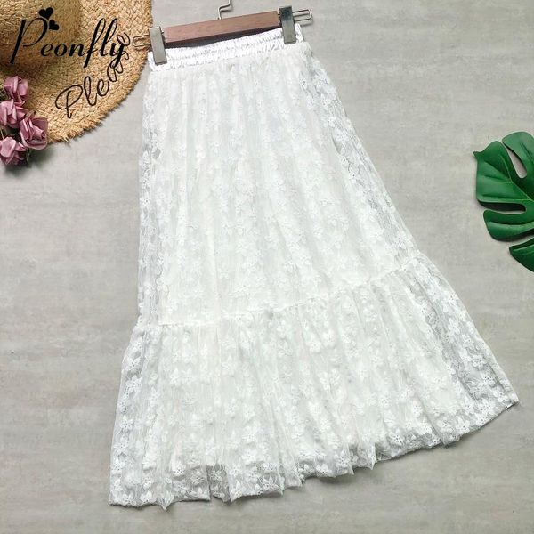 skirts peonfly elegant floral embroidery a line tutu lace mesh skirt women tulle long pleated midi ladies, Black
skirts peonfly elegant floral embroidery a line tutu lace mesh skirt women tulle long pleated midi ladies, Black