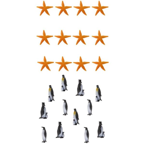 24pcs plastic penguin and starfish ocean animal model figures, kids educational toy set, home decor
24pcs plastic penguin and starfish ocean animal model figures, kids educational toy set, home decor