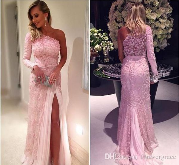2019 pink mermaid prom dress one shoulder long formal holidays wear graduation evening party gown custom made plus size, Black
2019 pink mermaid prom dress one shoulder long formal holidays wear graduation evening party gown custom made plus size, Black