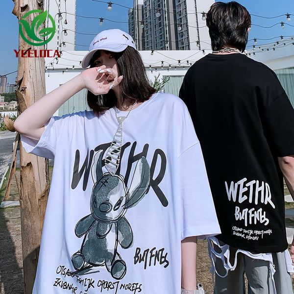 dropship couple t-shirt for men women hip hop short sleeve tee 2020 summer casual oversized bear print top, White;black
dropship couple t-shirt for men women hip hop short sleeve tee 2020 summer casual oversized bear print top, White;black