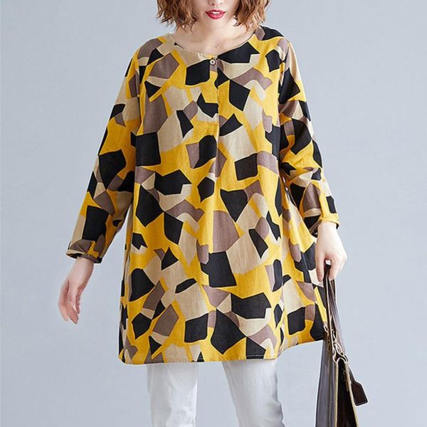 qpfjqd autumn summer women vintage print blouses o-neck women loose literary hit color office ladies long shirts a-line, White
qpfjqd autumn summer women vintage print blouses o-neck women loose literary hit color office ladies long shirts a-line, White