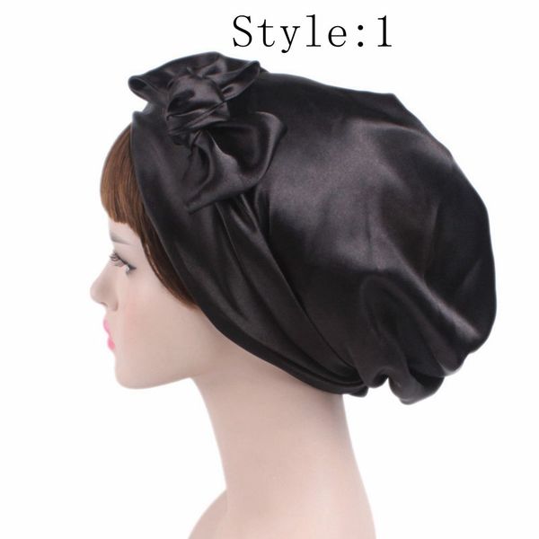 2018 fashion women's satin flower bow headscarf turban hat soft bonnet hair wrap lady sleeping cap hats ing, Blue;gray
2018 fashion women's satin flower bow headscarf turban hat soft bonnet hair wrap lady sleeping cap hats ing, Blue;gray