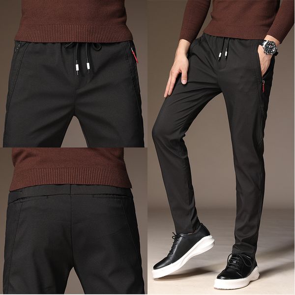 mrmt 2019 brand autumn and winter men's trousers stretch casual pants for male fashion youth trousers sweatpants trouser, Black
mrmt 2019 brand autumn and winter men's trousers stretch casual pants for male fashion youth trousers sweatpants trouser, Black