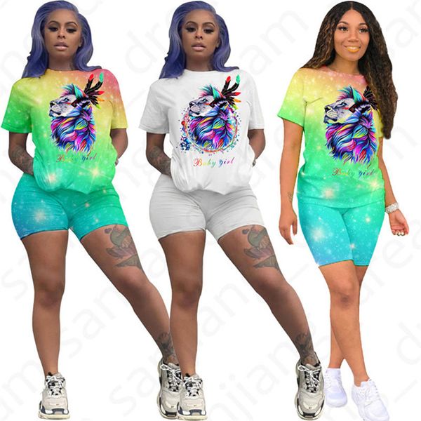 women 2 piece outfits dazzling lion print short sleeve t-shirt + shorts pants tracksuit sweatsuit night clubwear sports suit d4704, Gray
women 2 piece outfits dazzling lion print short sleeve t-shirt + shorts pants tracksuit sweatsuit night clubwear sports suit d4704, Gray