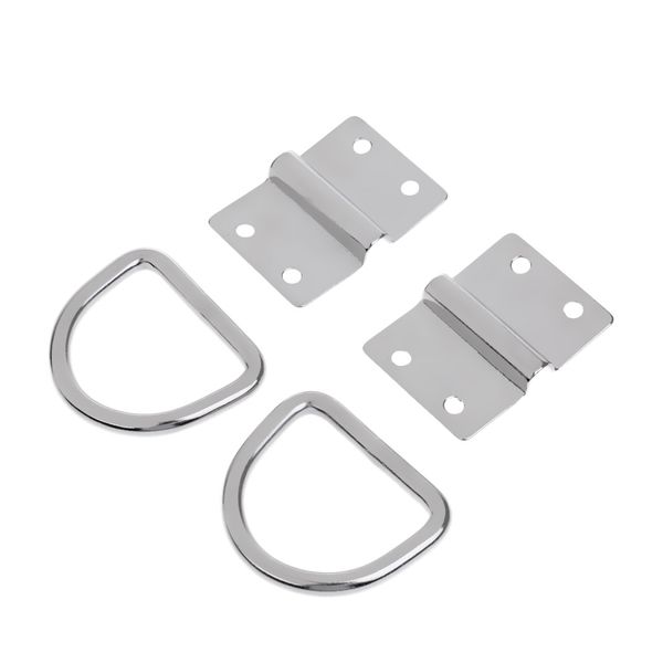 316 stainless steel lashing ring & staple cleat, surface mount tie down d ring for boat trailer, 2-pack
316 stainless steel lashing ring & staple cleat, surface mount tie down d ring for boat trailer, 2-pack