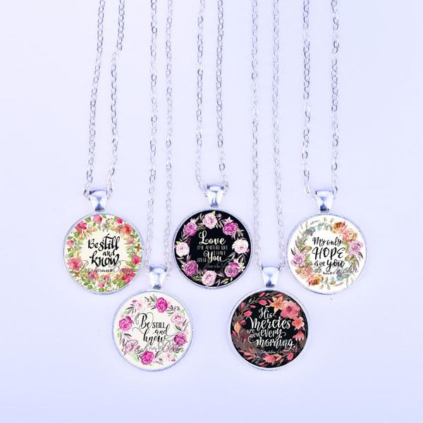 bible verses necklace letter pattern glass cabochon pendant necklace for women christian quote jewelry party favor gift for kids, Silver
bible verses necklace letter pattern glass cabochon pendant necklace for women christian quote jewelry party favor gift for kids, Silver