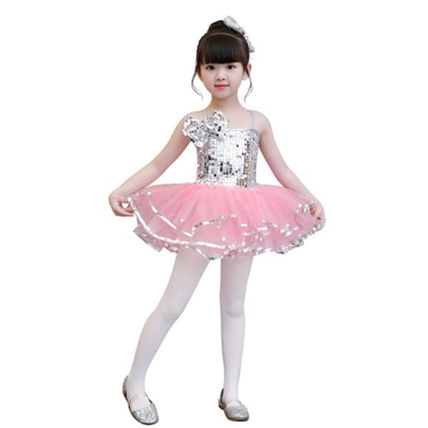 children's day girls' costumes kindergarten dance dress performance costumes men and women sequins latin jazz dance tutu dress, Black;red
children's day girls' costumes kindergarten dance dress performance costumes men and women sequins latin jazz dance tutu dress, Black;red