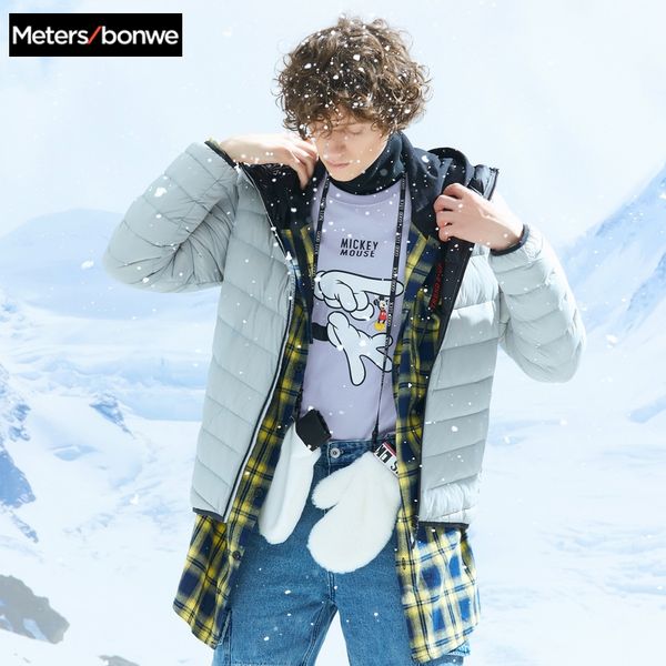 metersbonwe 2019 down jacket men light winter warm 90% white duck down coat camouflage color lining man coat outwear, Black
metersbonwe 2019 down jacket men light winter warm 90% white duck down coat camouflage color lining man coat outwear, Black
