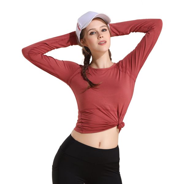 long sleeve yoga shirt women sport wear gym 2019 dry fit fitness workout for women breathable jogging running t-shirt, White;red
long sleeve yoga shirt women sport wear gym 2019 dry fit fitness workout for women breathable jogging running t-shirt, White;red