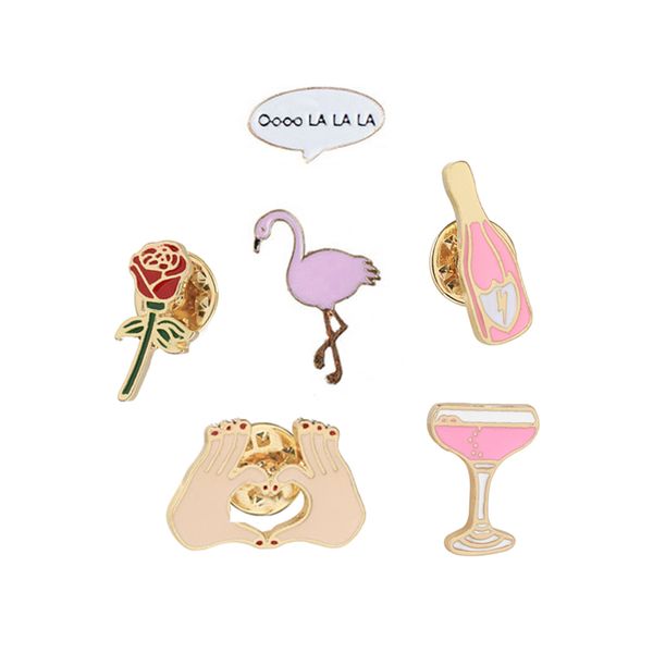flamingo wine bottle cup rose flower heart shape cartoon brooch pins collar bag jacket enamel brooches jewelry for women girl, Gray
flamingo wine bottle cup rose flower heart shape cartoon brooch pins collar bag jacket enamel brooches jewelry for women girl, Gray